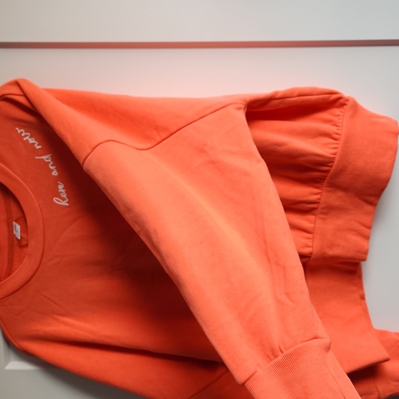 🧡Old Navy🧡 Cropped Sweater, Size XL, neon orange - Picture 6 of 8